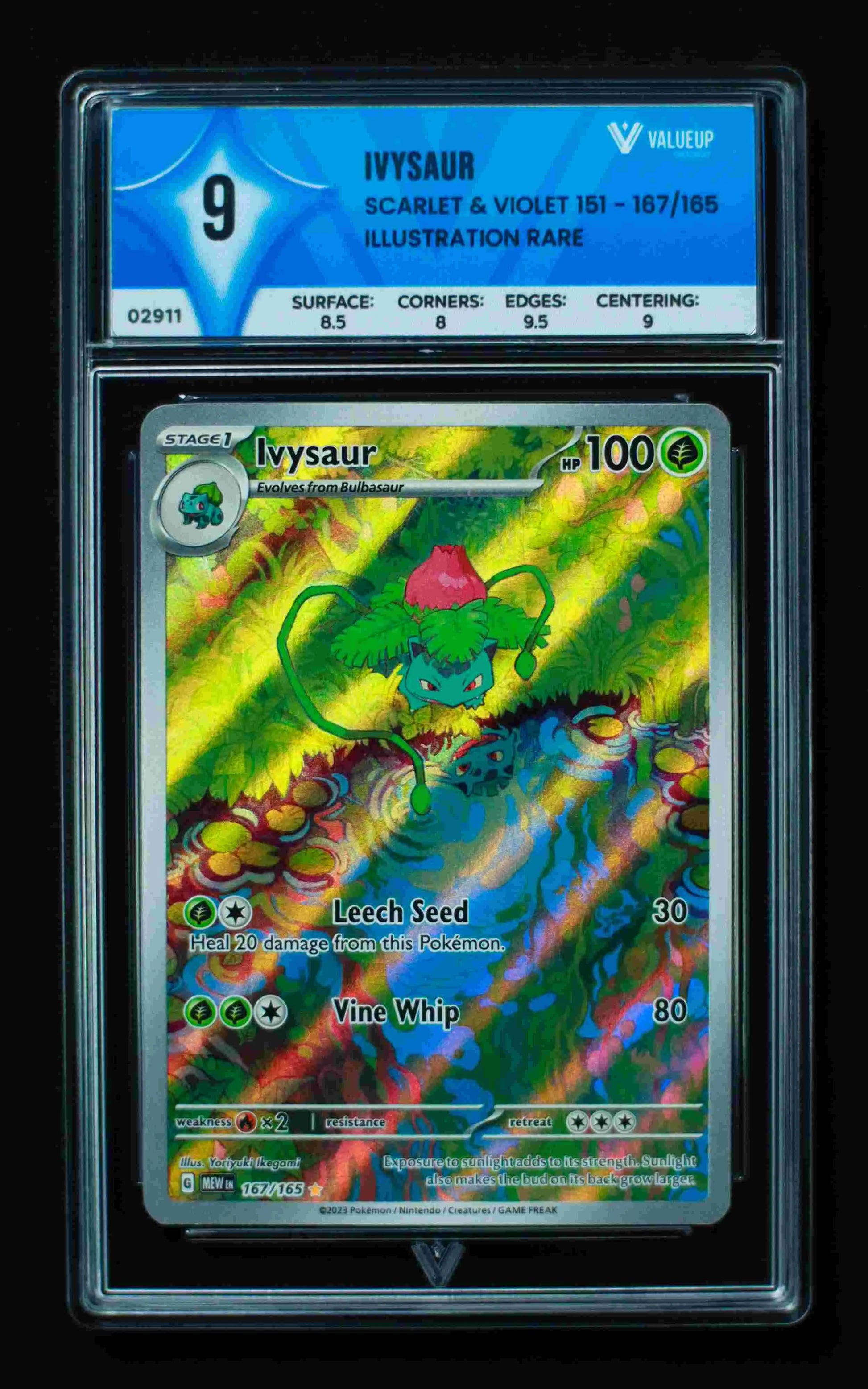 02911 IVYSAUR Grading Card