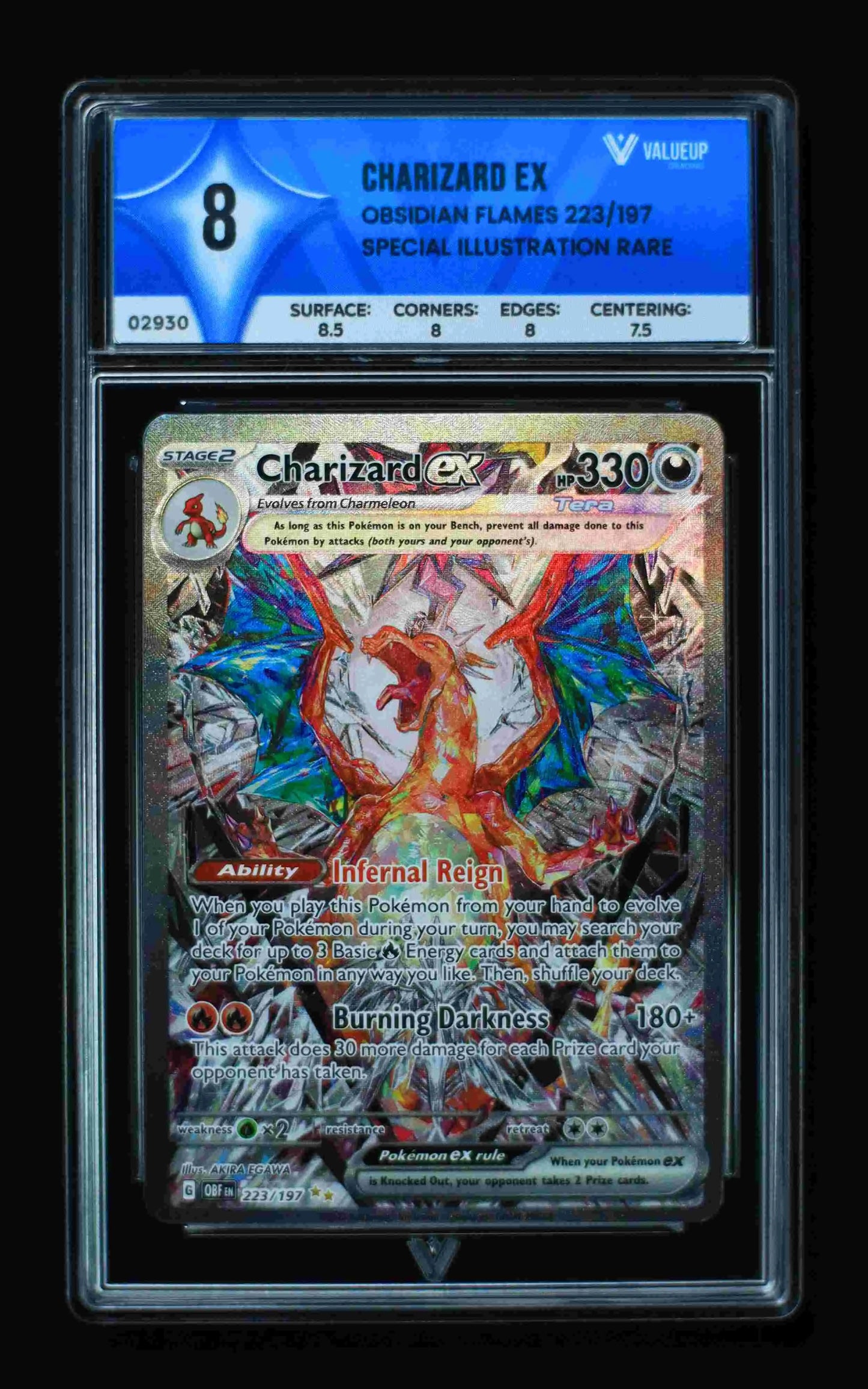 02930 CHARIZARD EX Grading Card