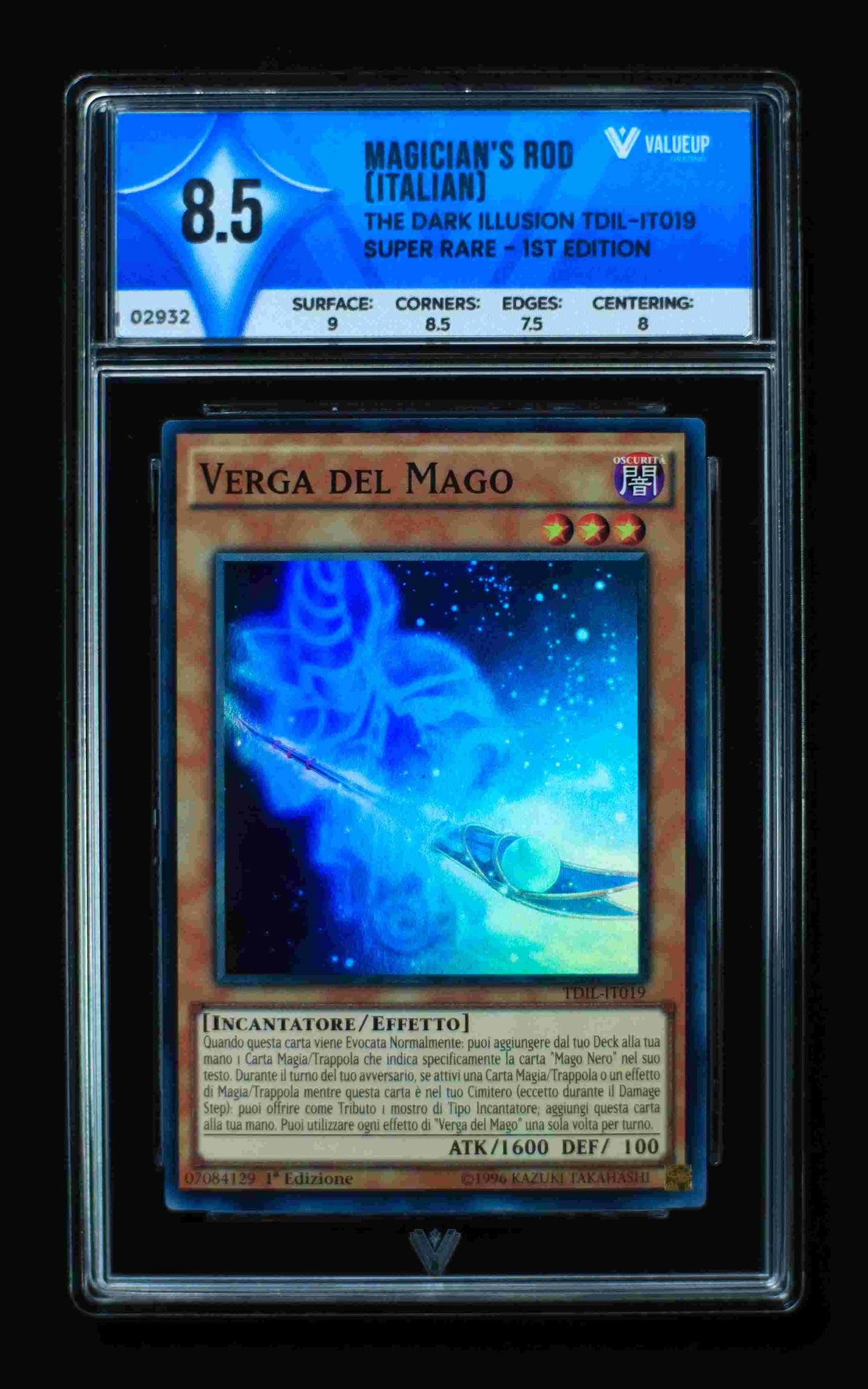 02932 MAGICIAN'S ROD (ITALIAN) Grading Card