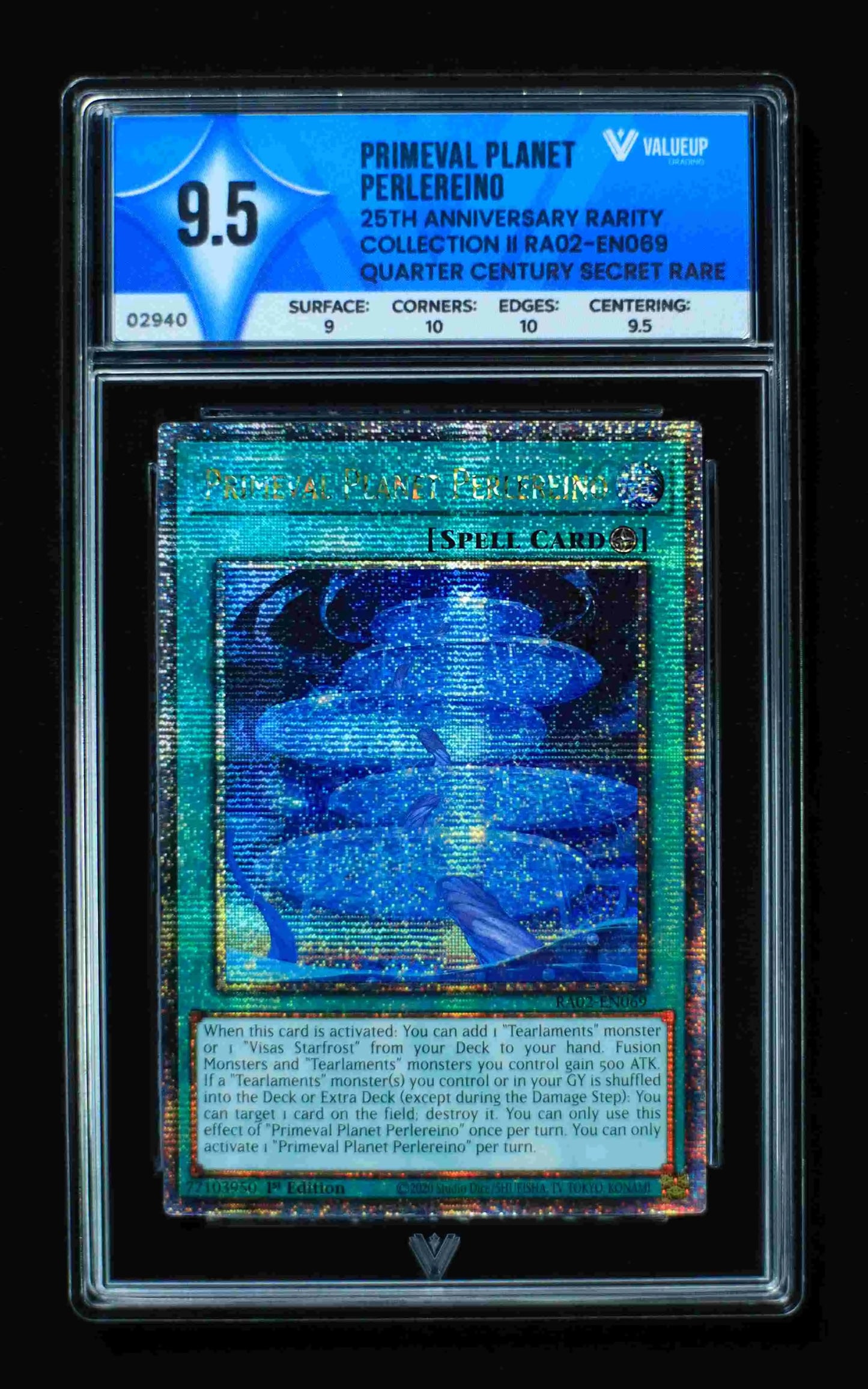 02940 PRIMEVAL PLANET PERLERINO Grading Card