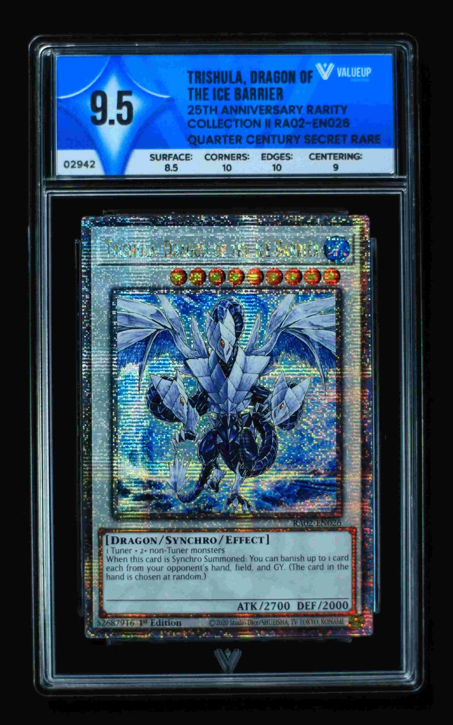 02942 TRISHULA, DRAGON OF THE ICE BARRIER Grading Card