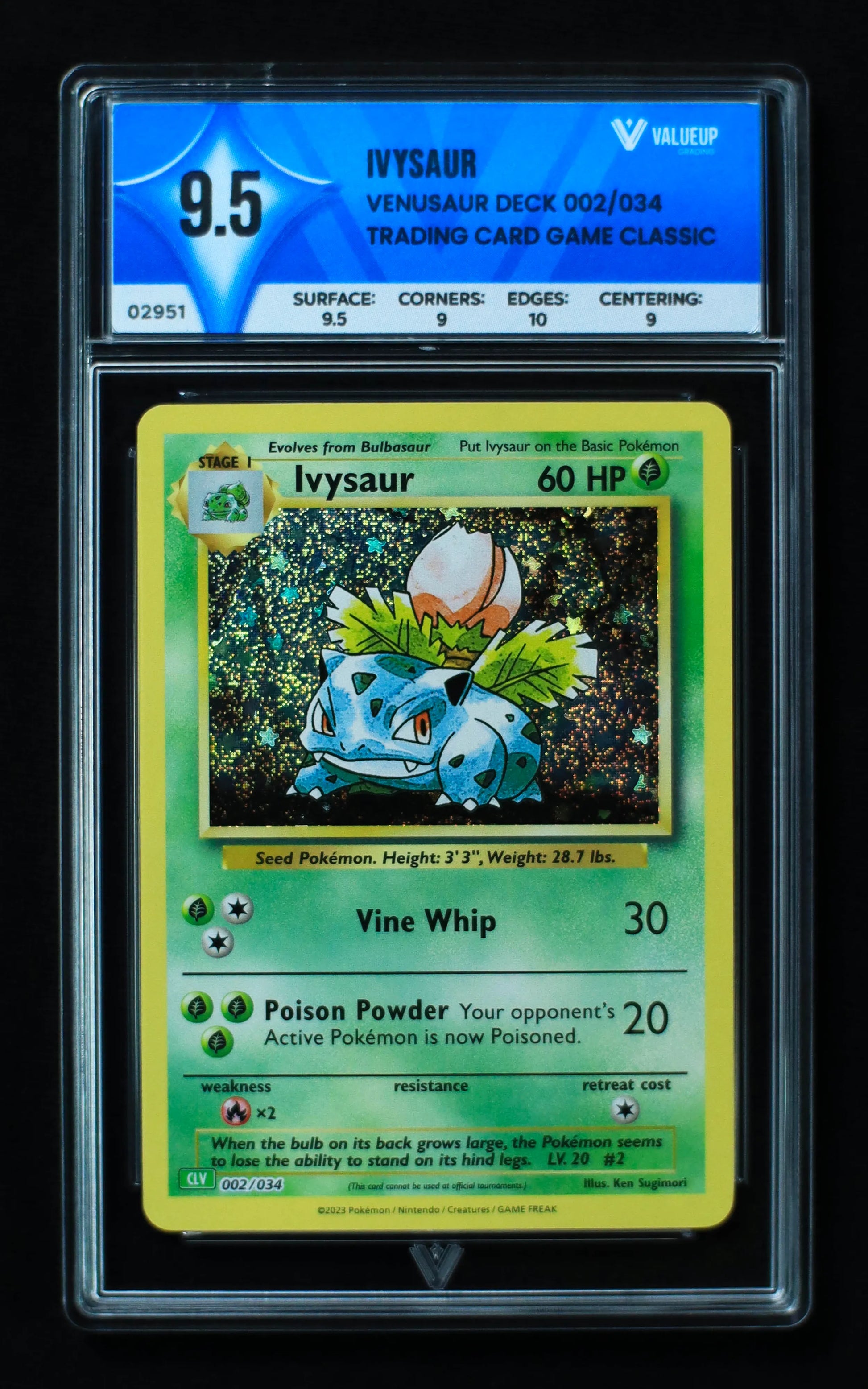 02951 IVYSAUR Grading Card
