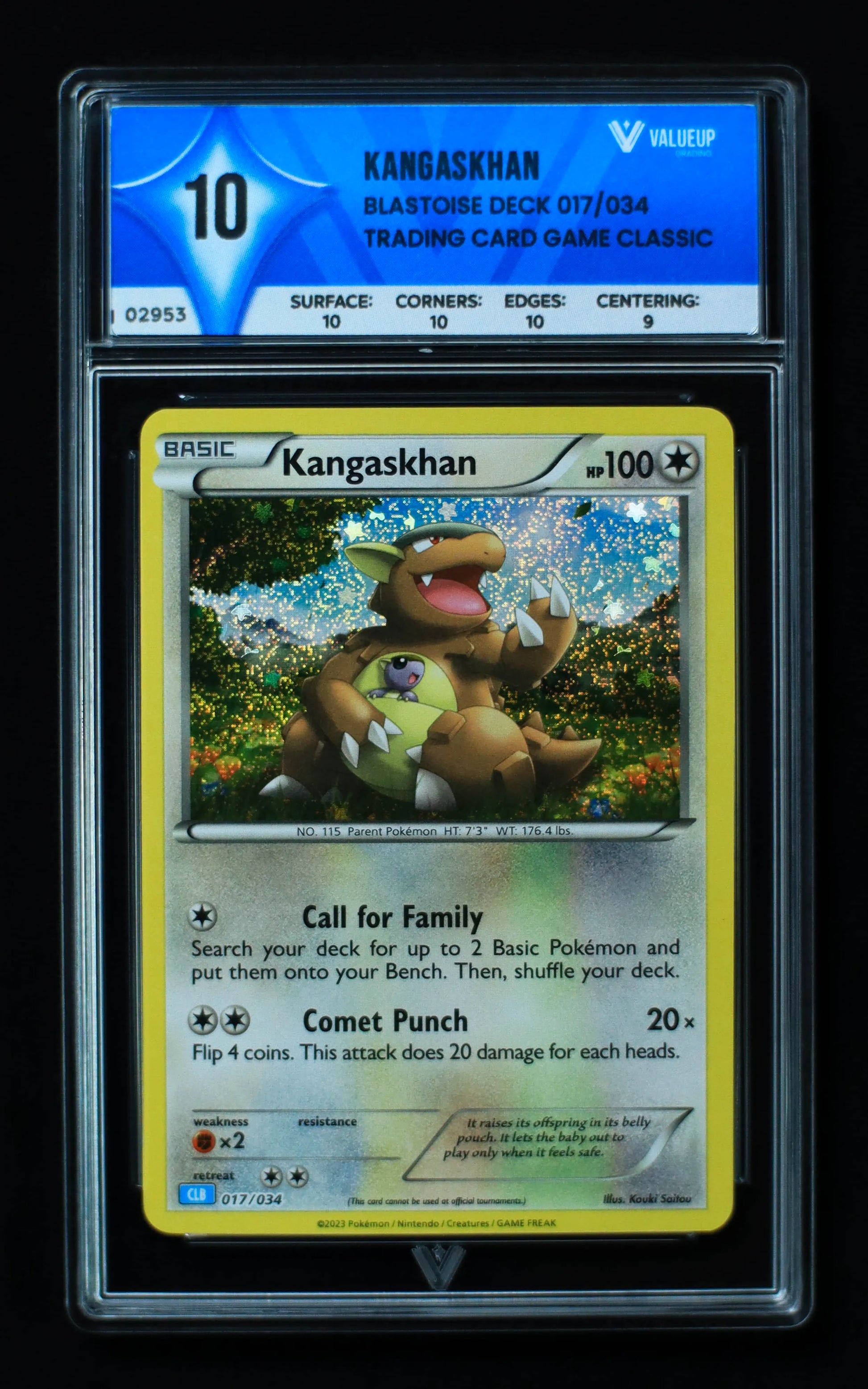 02953 KANGASKHAN Grading Card