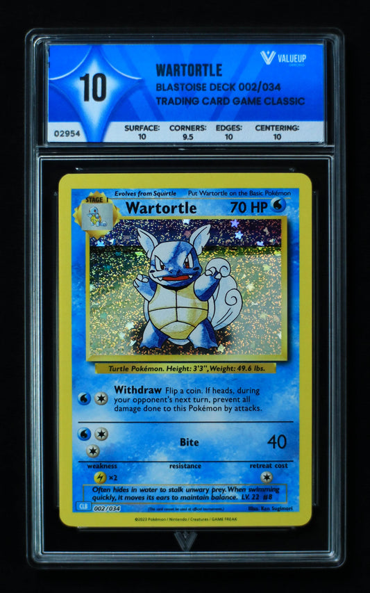 02954 WARTORTLE Grading Card