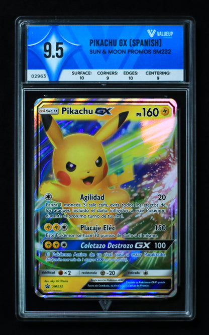 02963 PIKACHU GX (SPANISH) Grading Card