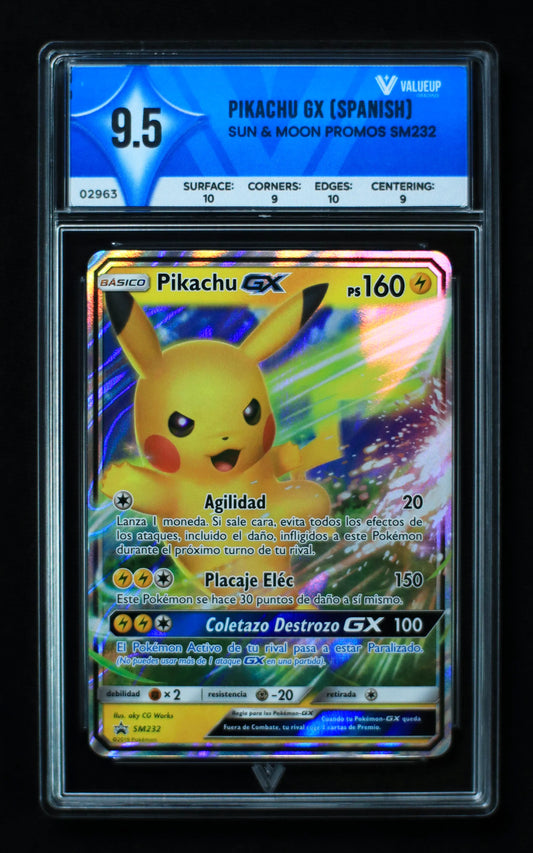 02963 PIKACHU GX (SPANISH) Grading Card