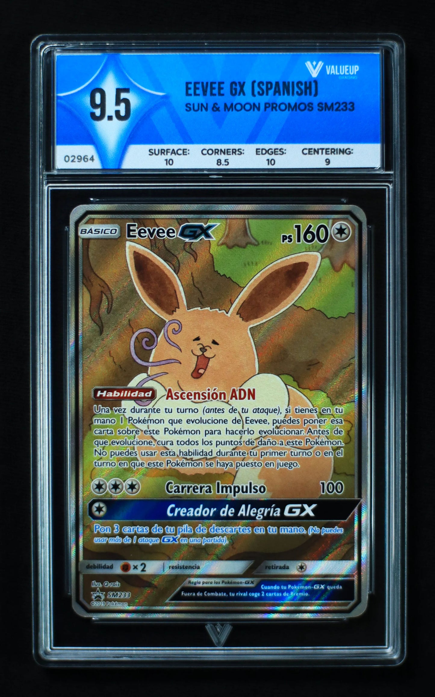 02964 EEVEE GX (SPANISH) Grading Card
