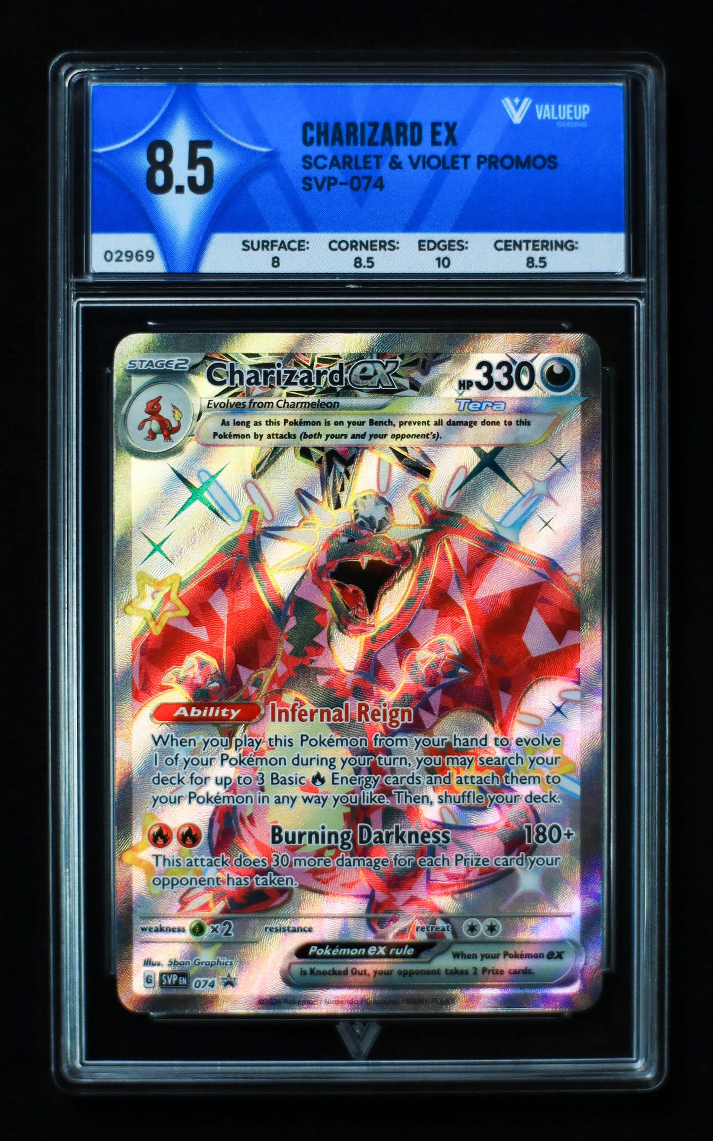 02969 CHARIZARD EX Grading Card