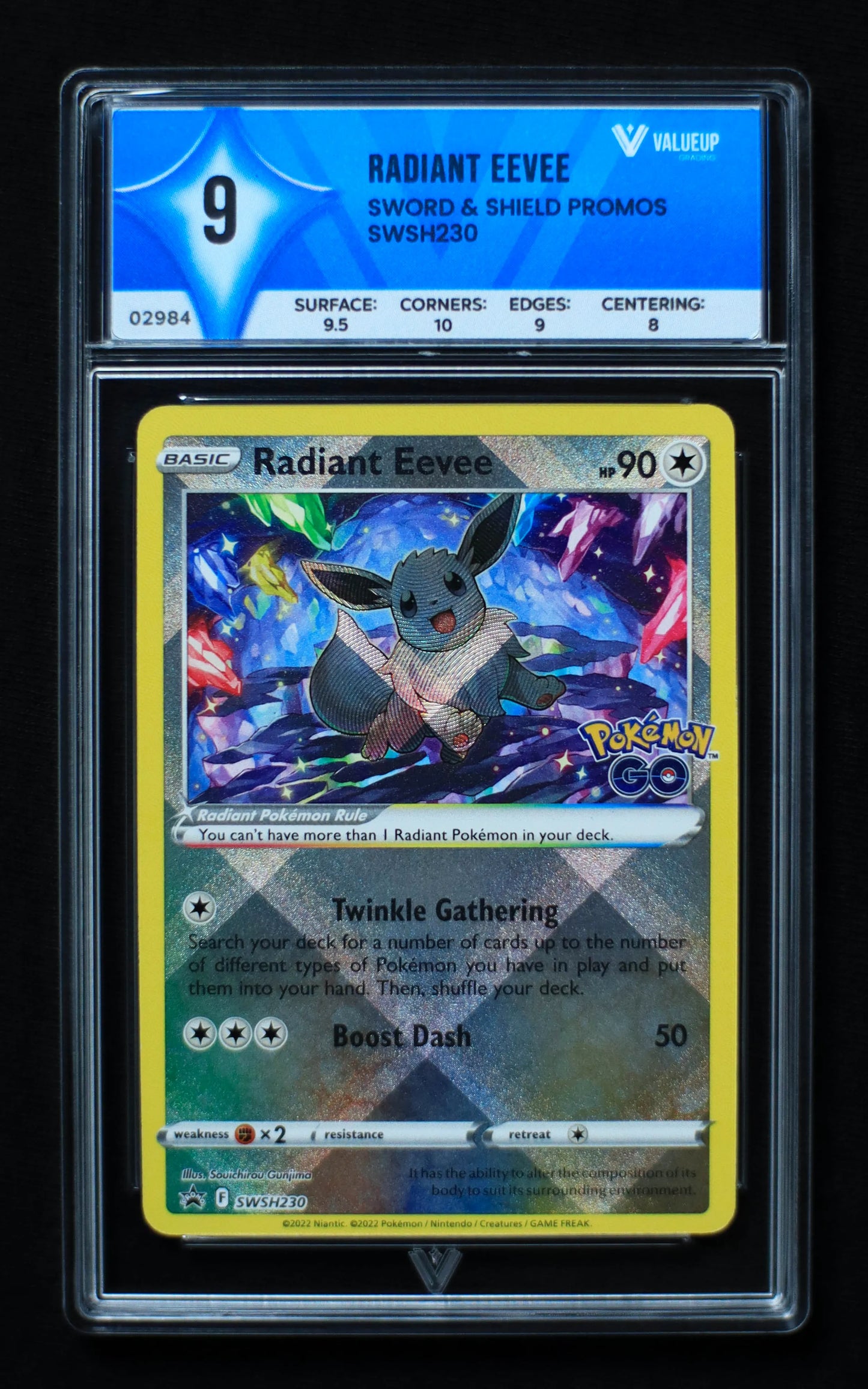 02984 RADIANT EEVEE Grading Card