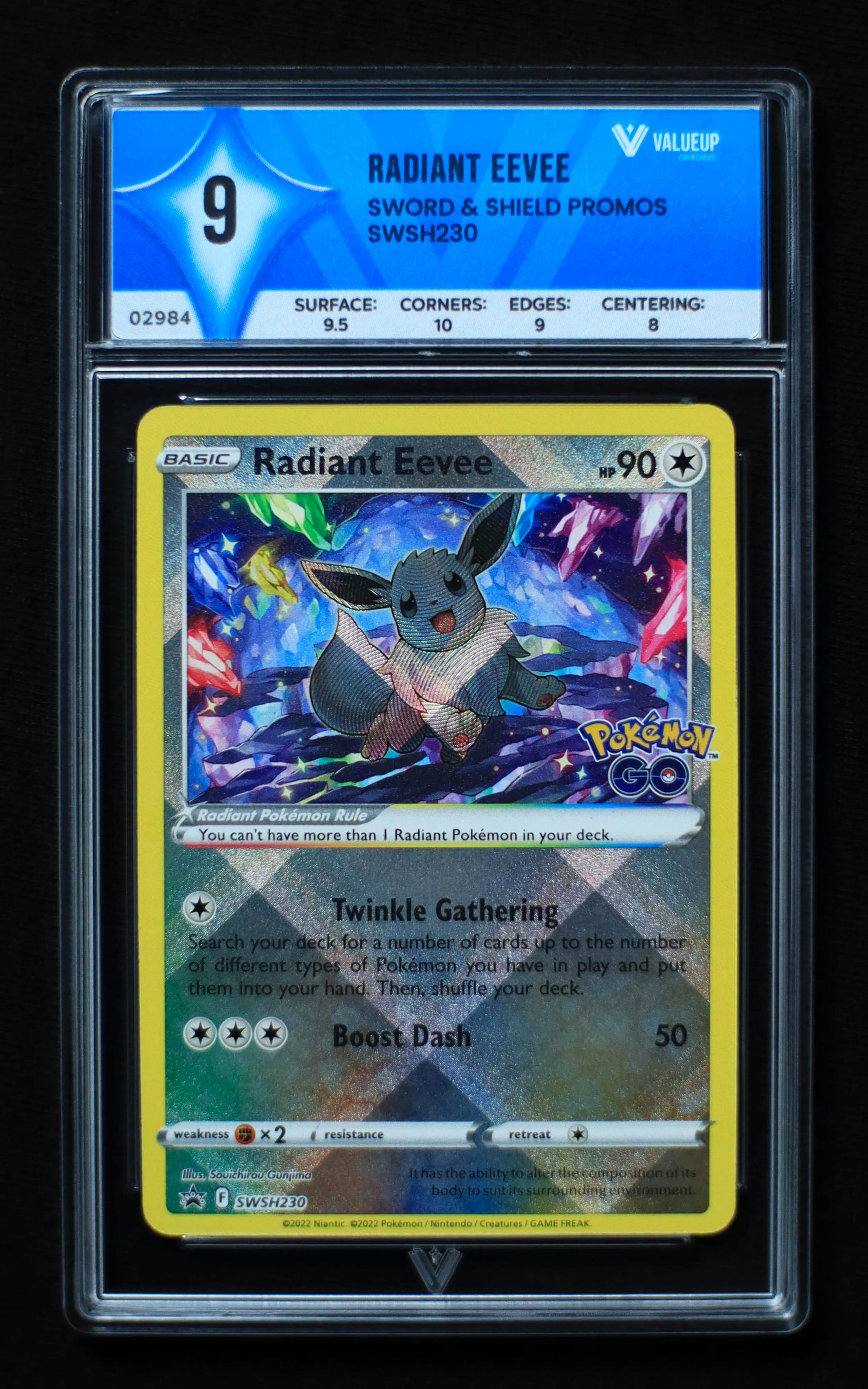 02984 RADIANT EEVEE Grading Card