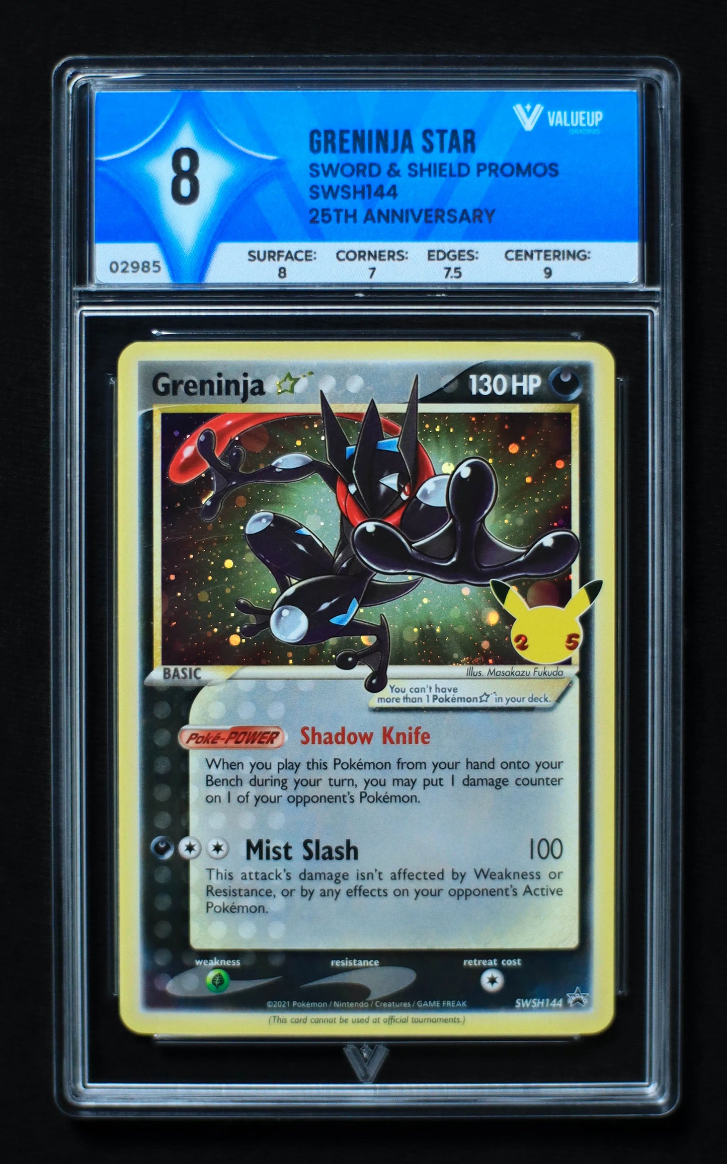 02985 GRENINJA STAR Grading Card