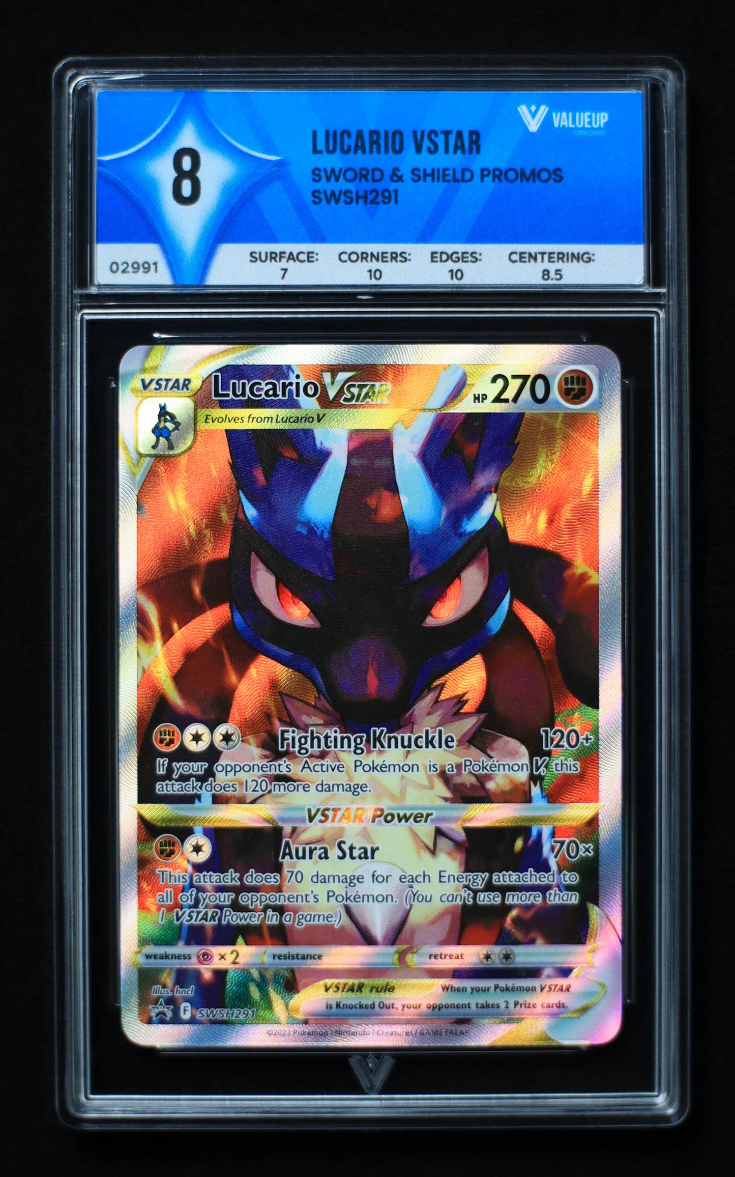 02991 LUCARIO VSTAR Grading Card