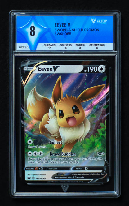 02996 EEVEE V Grading Card