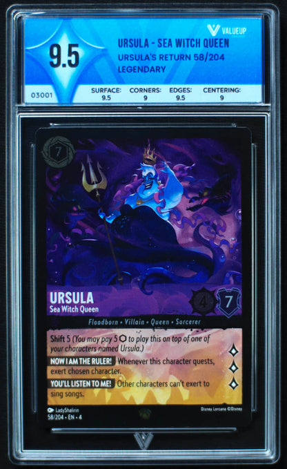 03001 URSULA - SEA WITCH QUEEN Grading Card