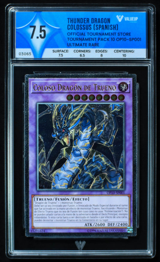 03065 THUNDER DRAGON COLOSSUS (SPANISH) Grading Card