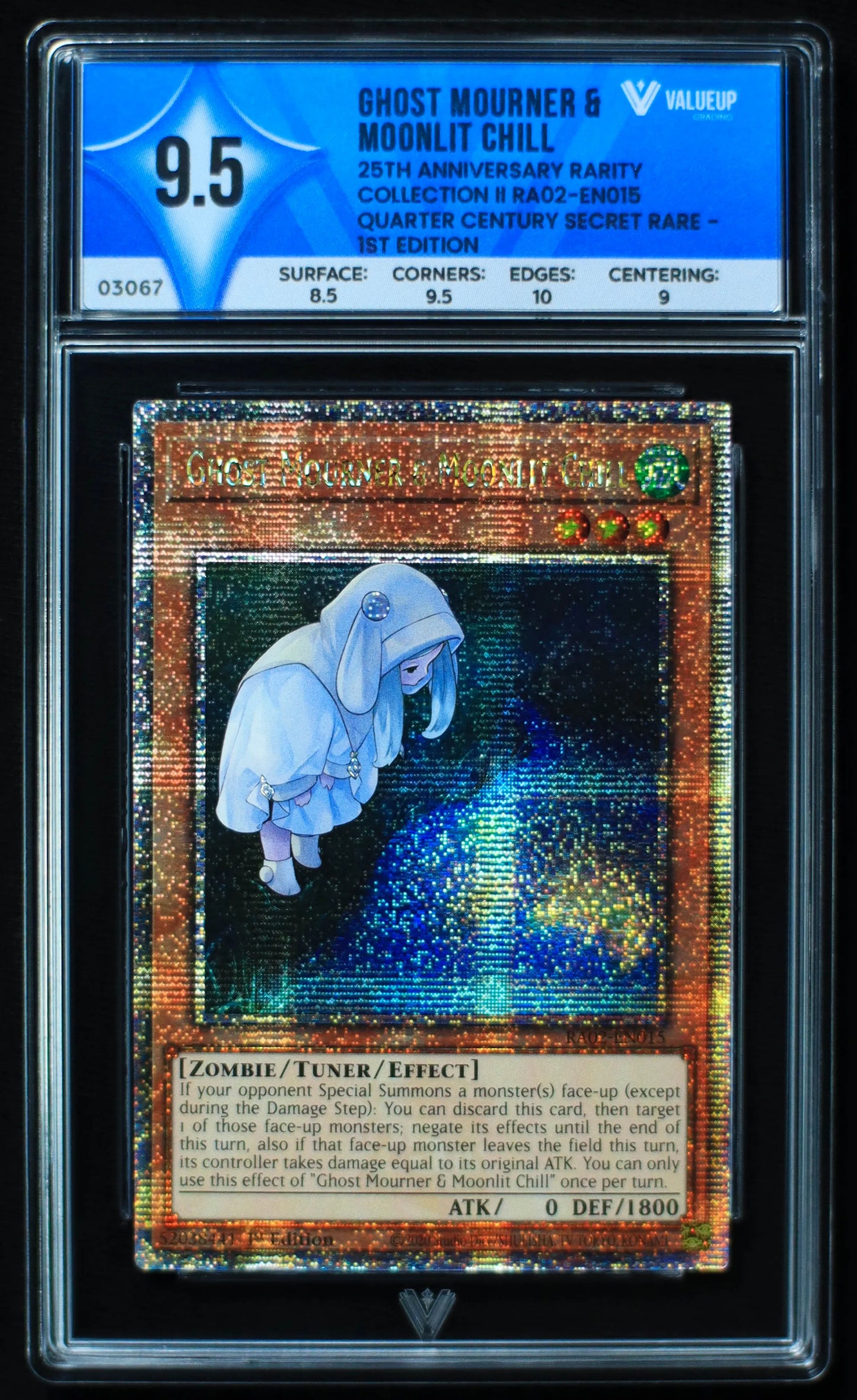 03067 GHOST MOURNER & MOONLIT CHILL Grading Card