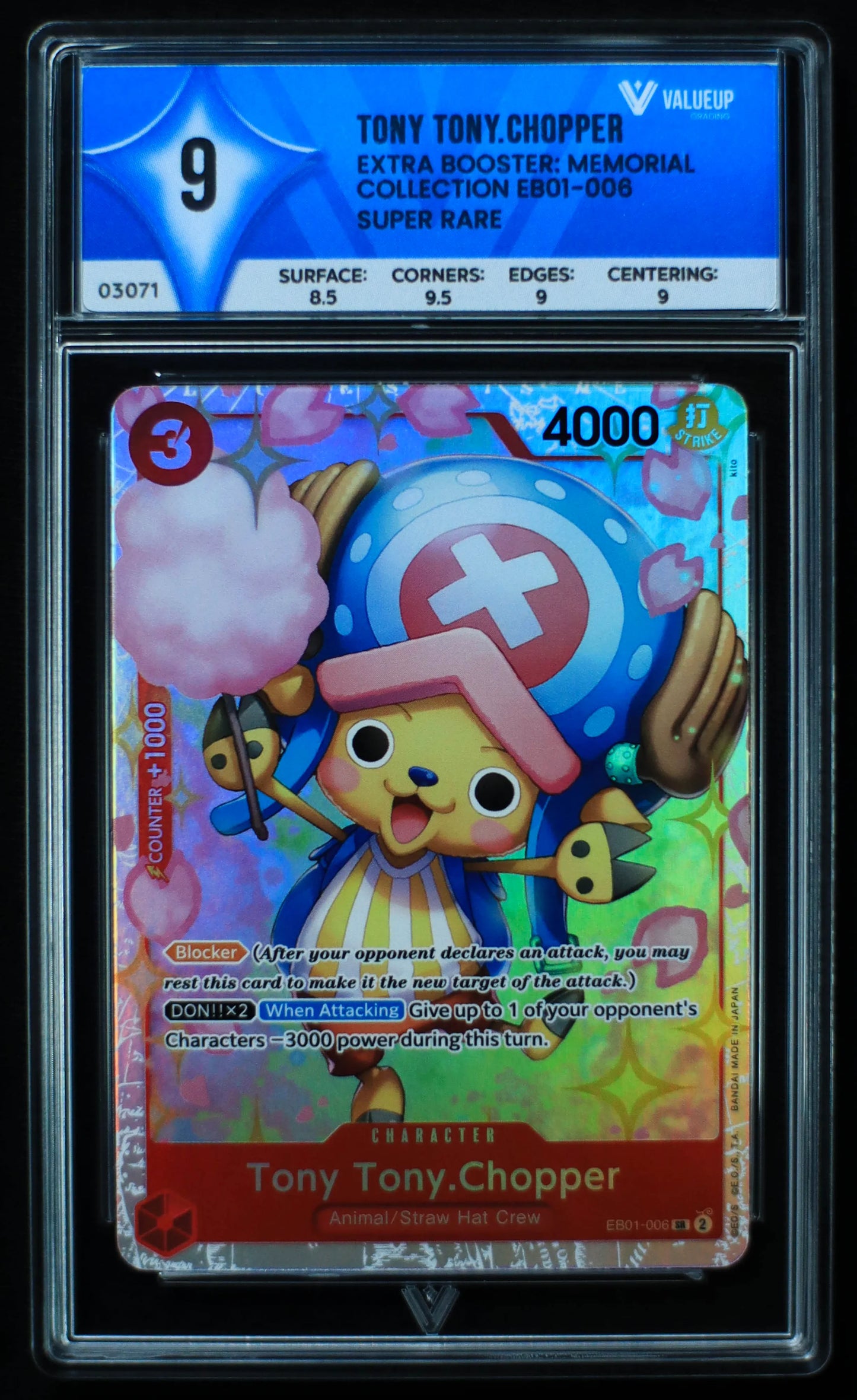 03071 TONY TONY. CHOPPER Grading Card
