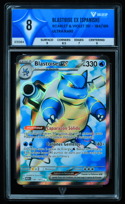 03084 BLASTOISE EX (SPANISH) Grading Card