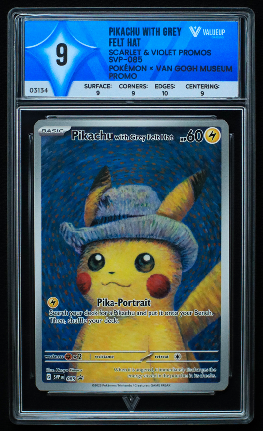 03134 PIKACHU WITH GREY FELT HAT