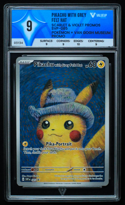 03134 PIKACHU WITH GREY FELT HAT - ValueUp