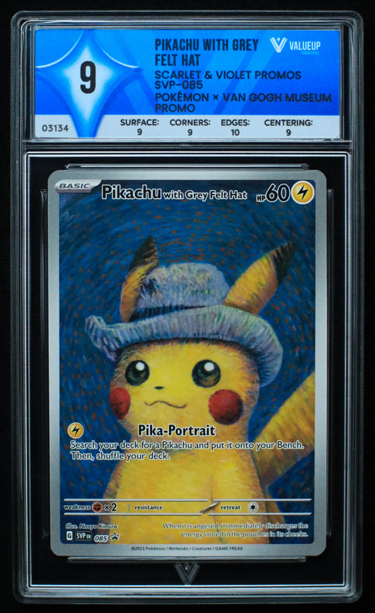 03134 PIKACHU WITH GREY FELT HAT - ValueUp