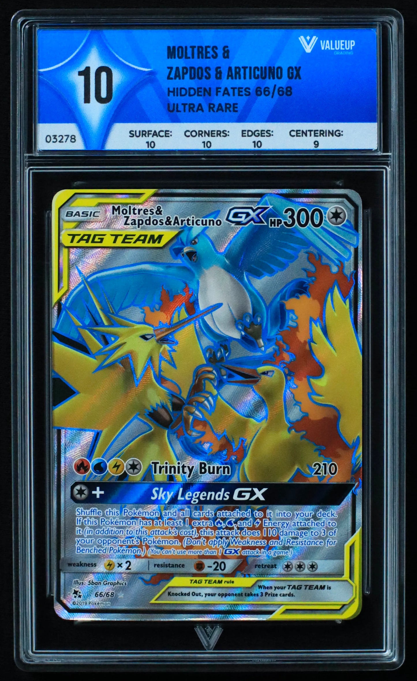 03278 MOLTRES & ZAPDOS & ARTICUNO GX - ValueUp