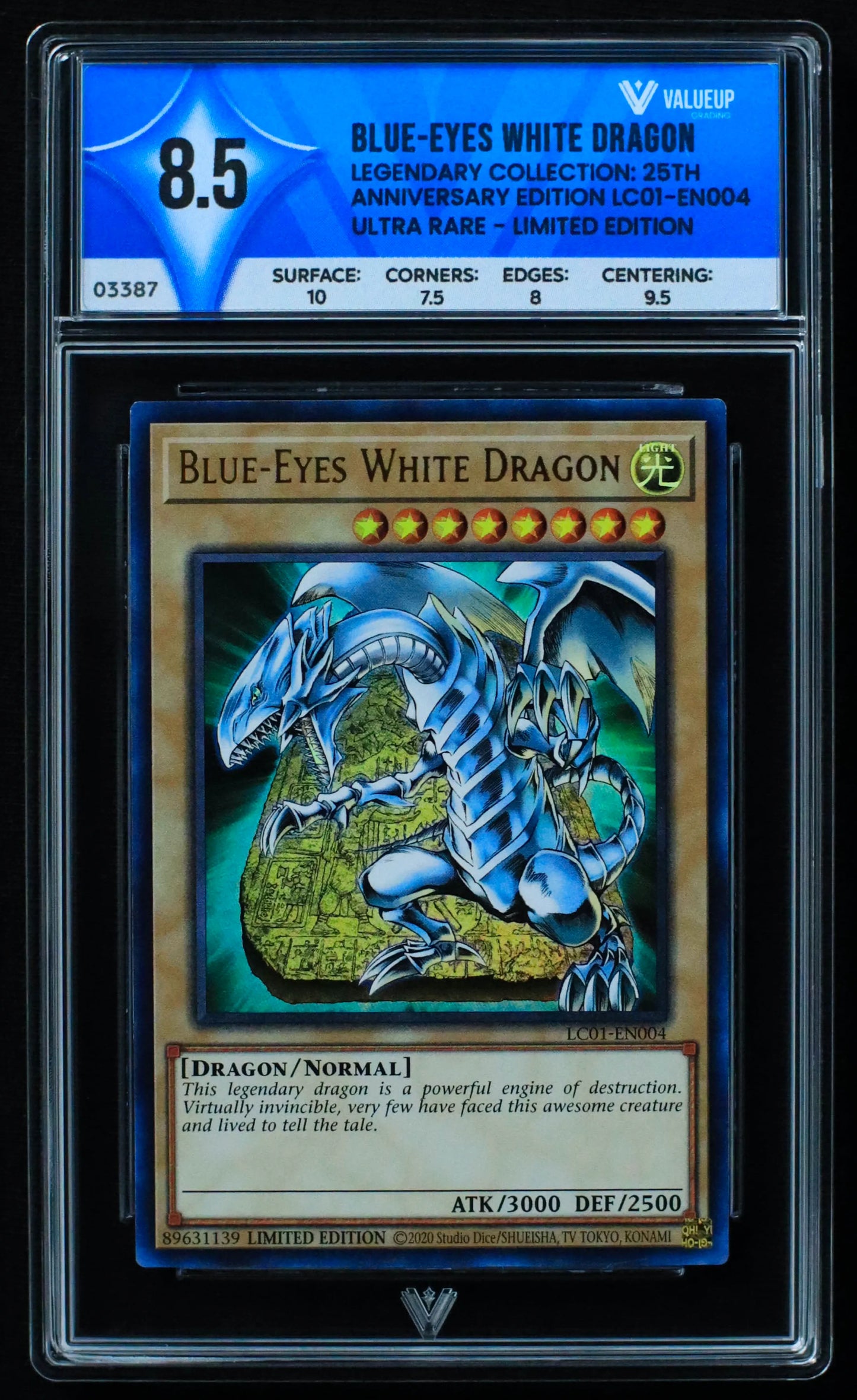 03387 BLUE - EYES WHITE DRAGON - ValueUp