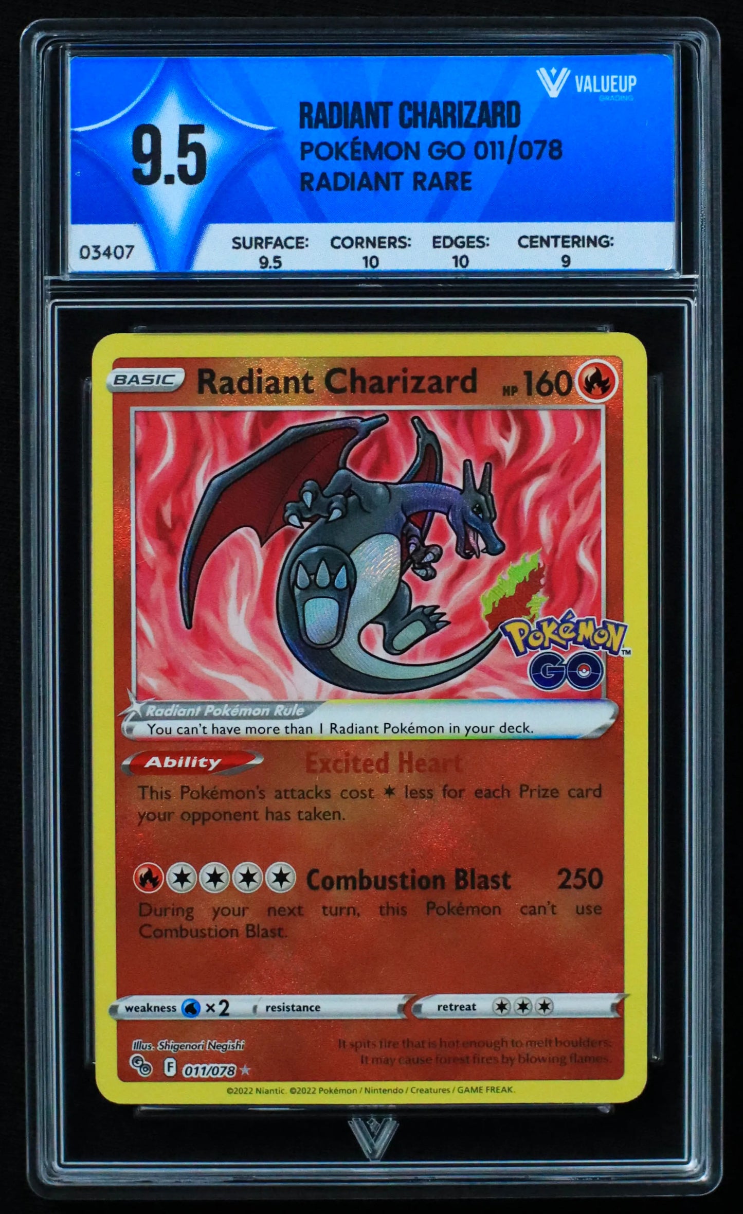 03407 RADIANT CHARIZARD - ValueUp