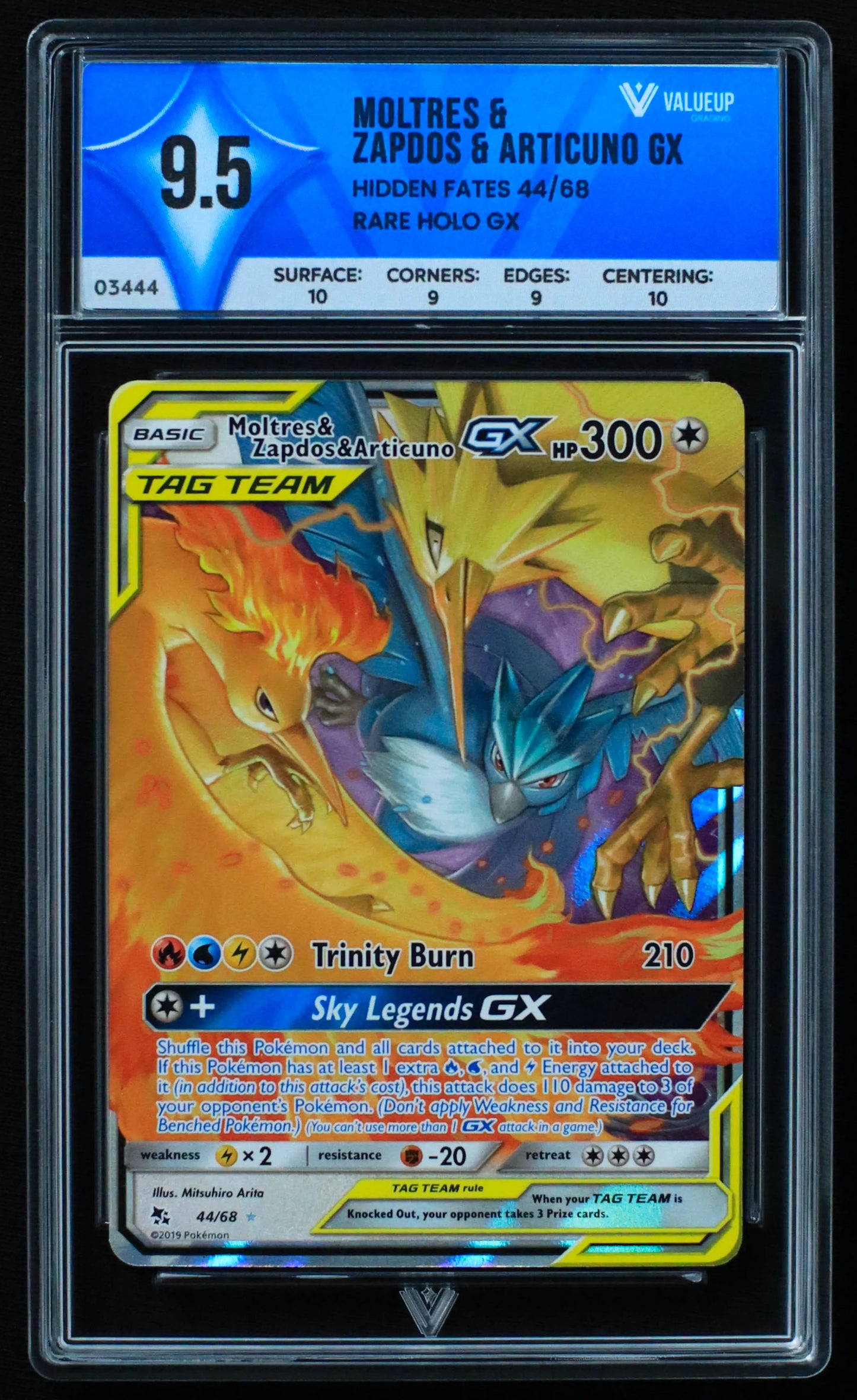 03444 MOLTRES & ZAPDOS & ARTICUNO GX - ValueUp