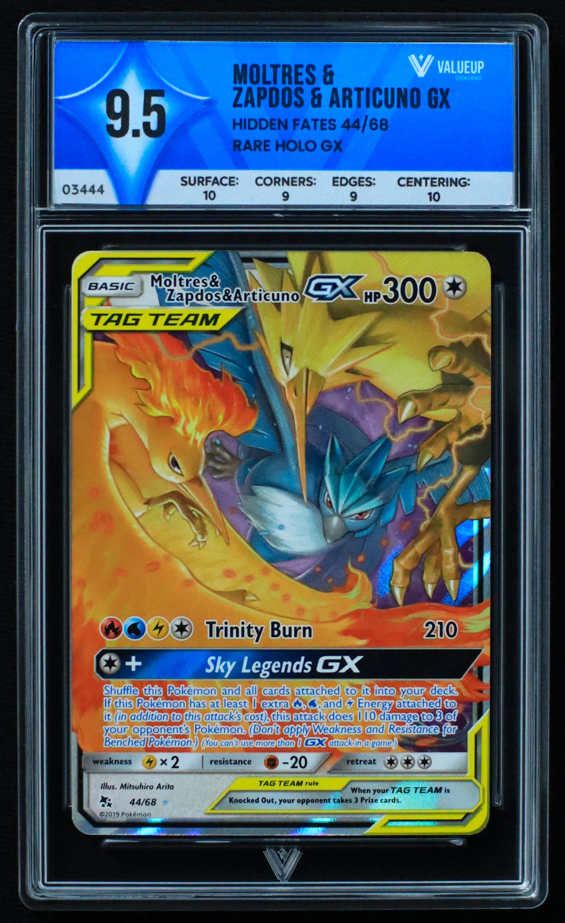 03444 MOLTRES & ZAPDOS & ARTICUNO GX - ValueUp
