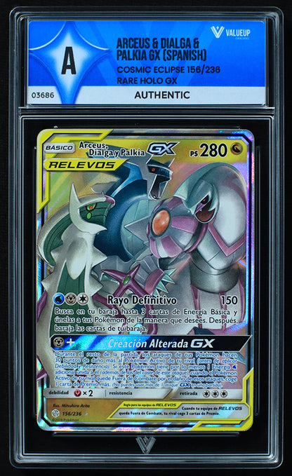 03686 ARCEUS & DIALGA & PALKIA GX (SPANISH) - ValueUp