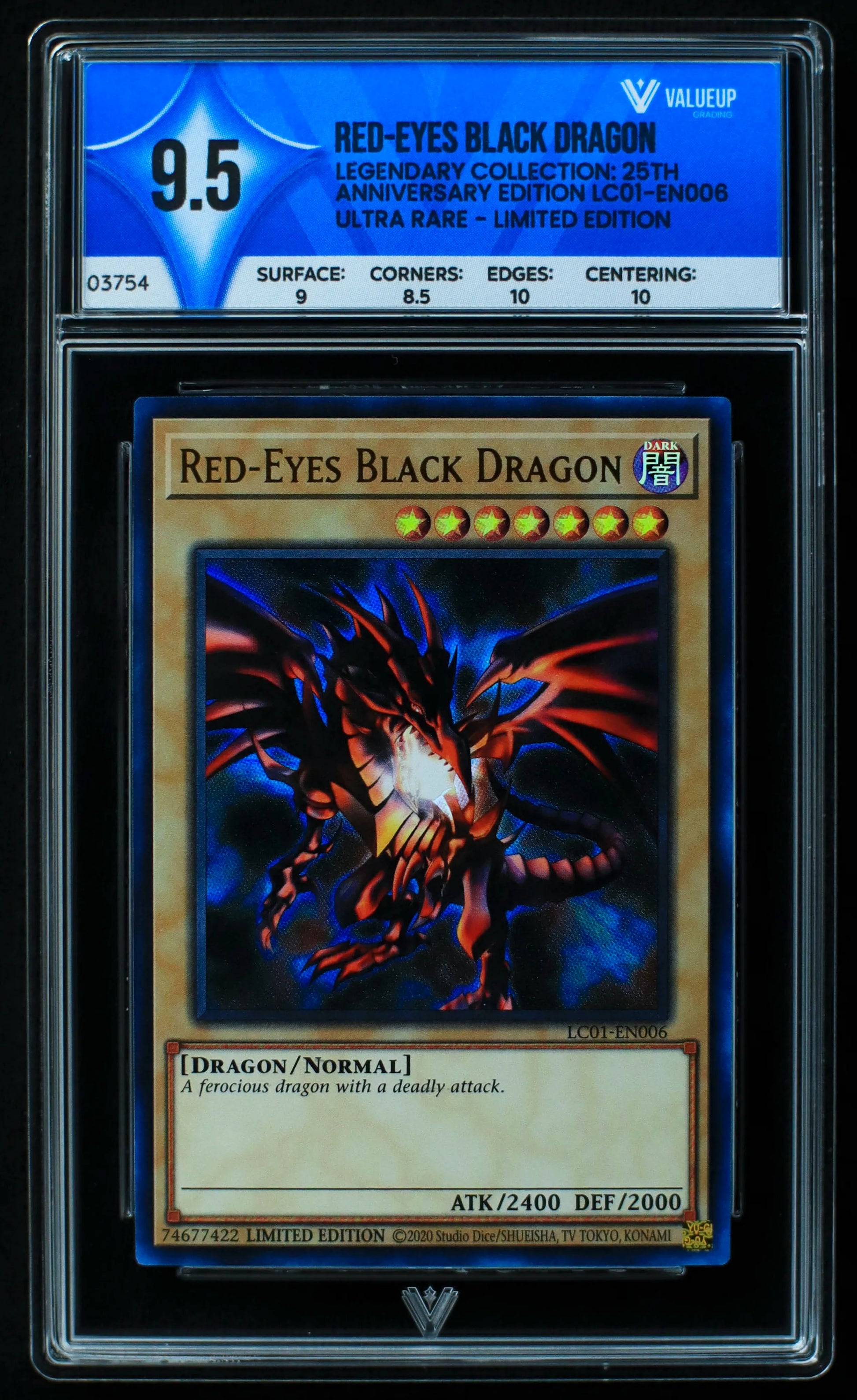 03754 RED - EYES BLACK DRAGON - ValueUp