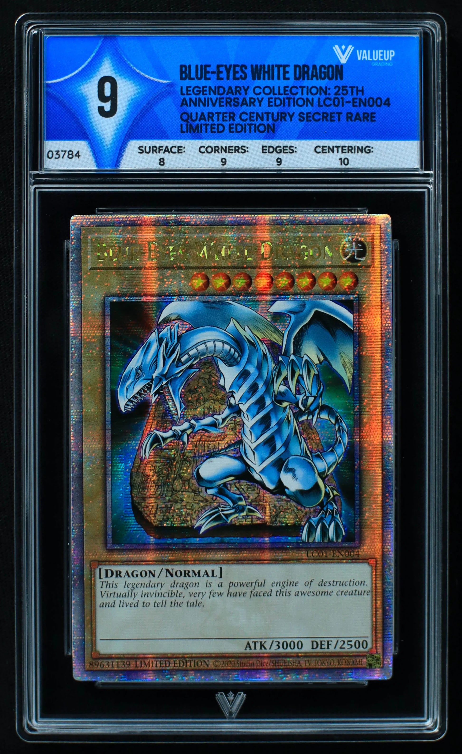 03784 BLUE - EYES WHITE DRAGON - ValueUp