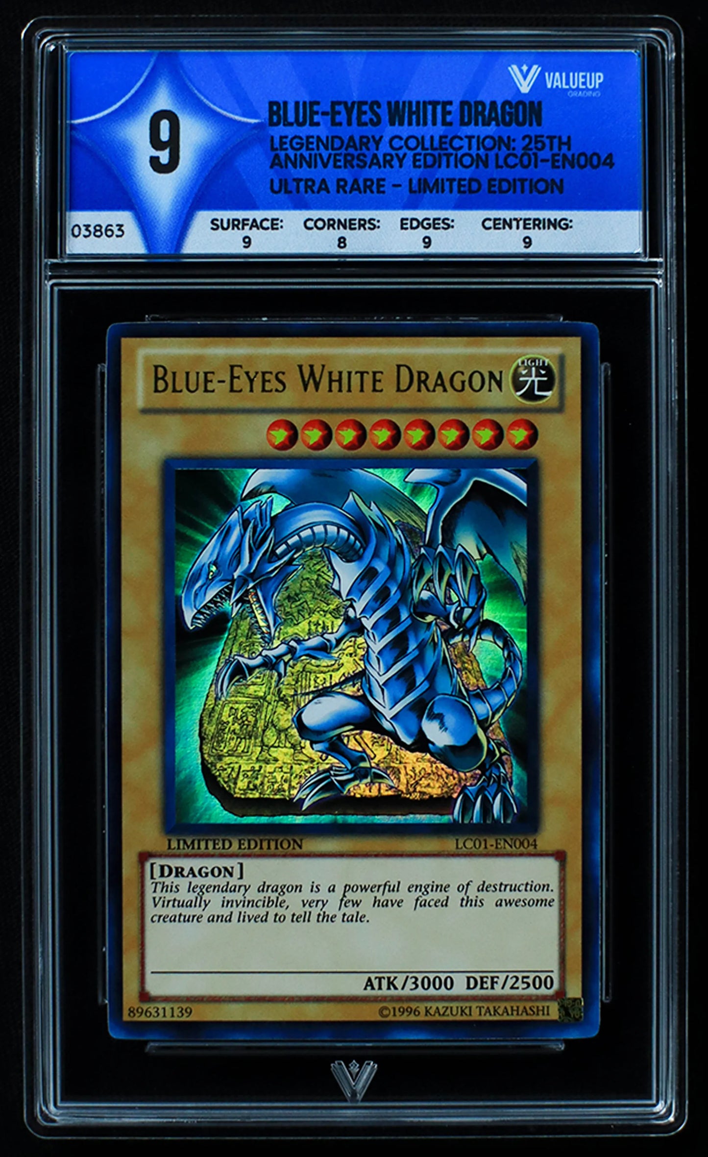 03863 BLUE - EYES WHITE DRAGON - ValueUp