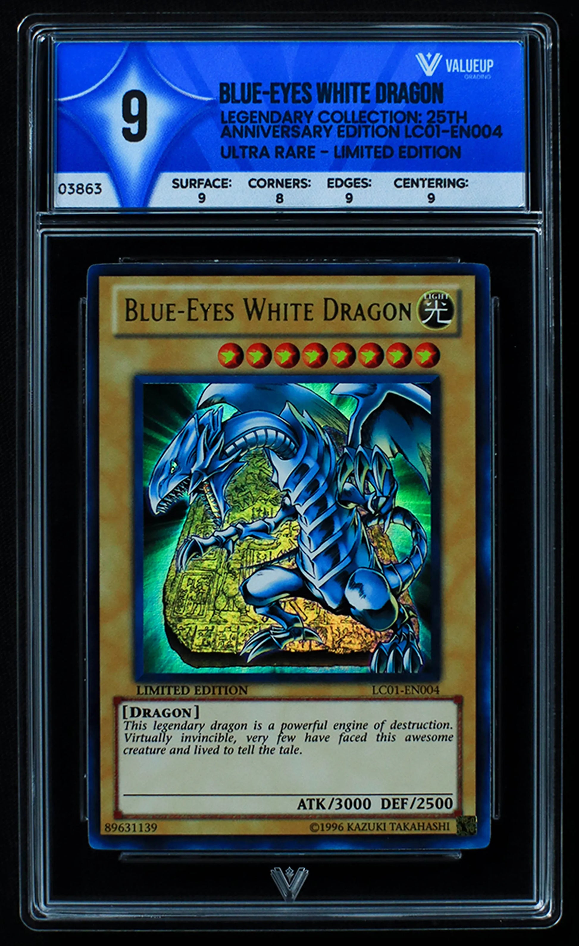 03863 BLUE - EYES WHITE DRAGON - ValueUp