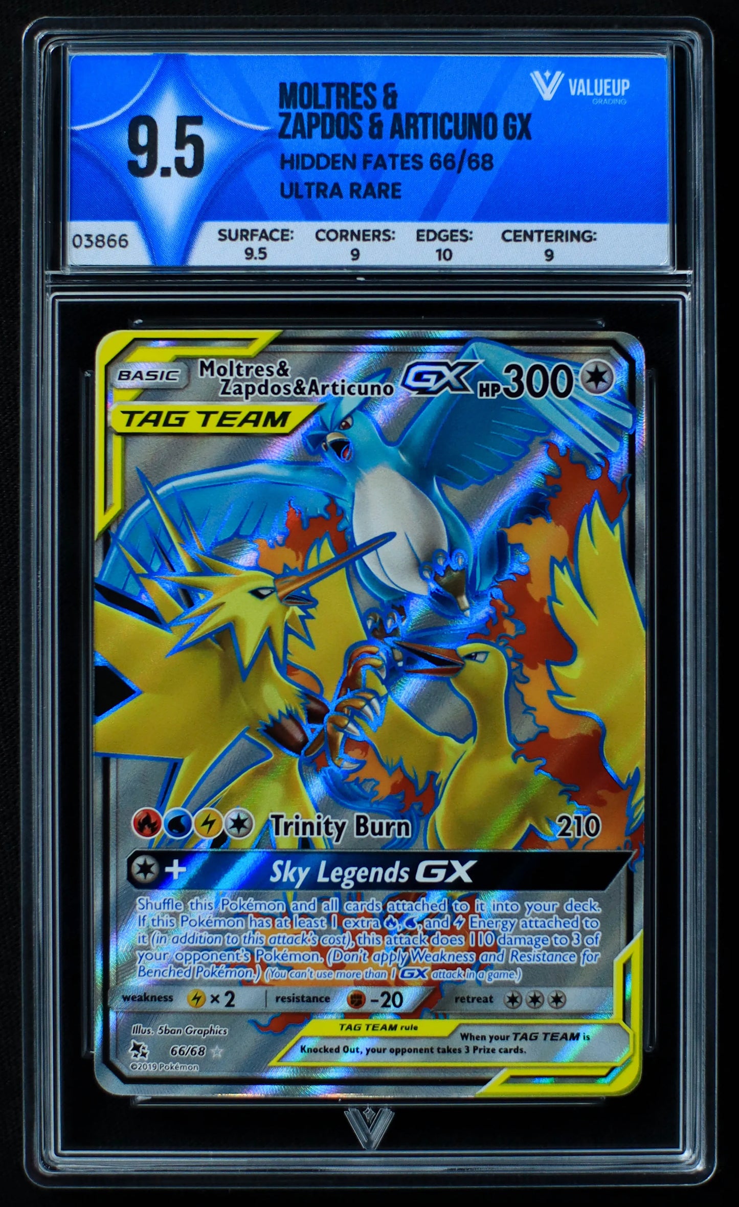 03866 MOLTRES & ZAPDOS & ARTICUNO GX - ValueUp