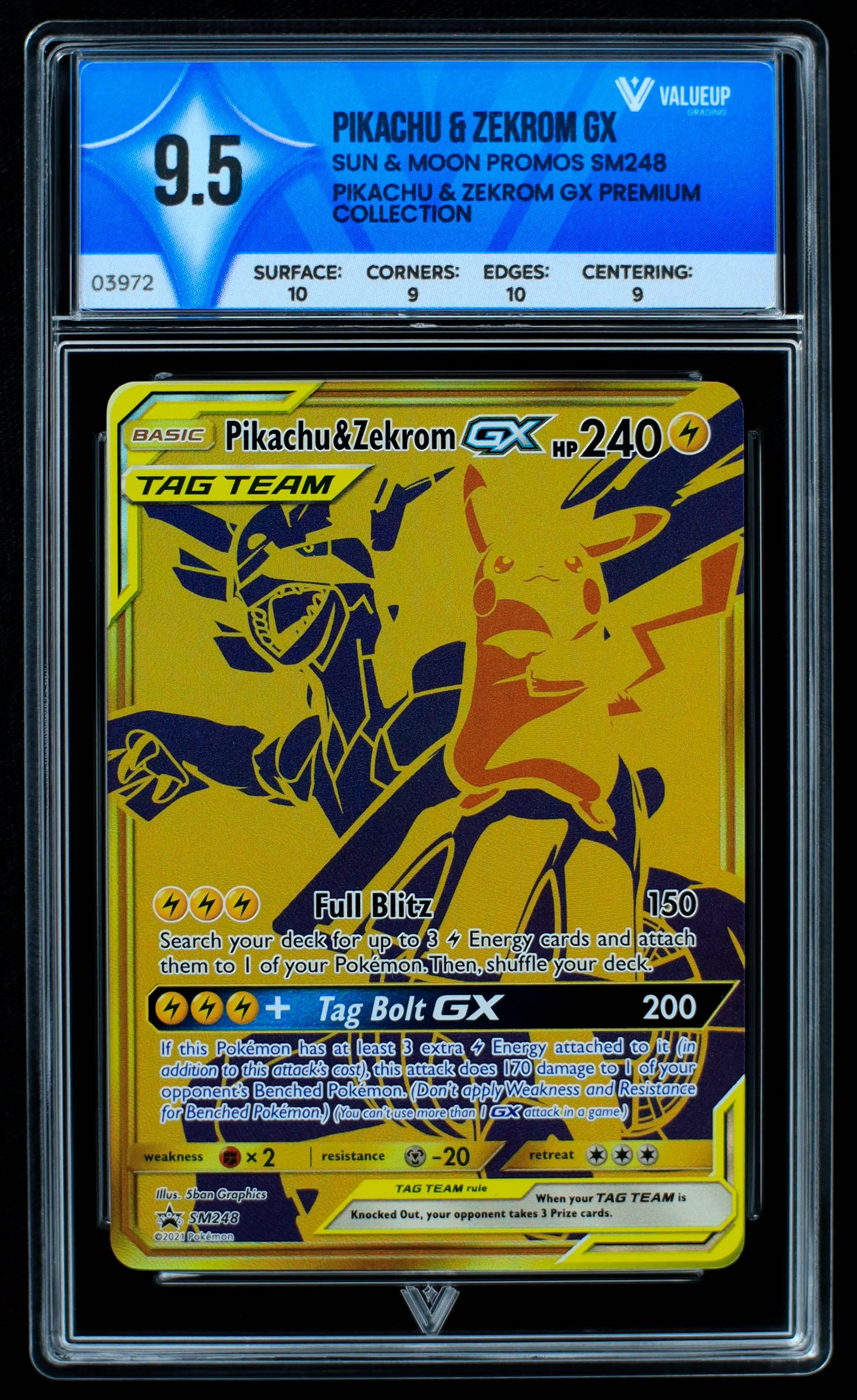 03972 PIKACHU & ZEKROM GX - ValueUp