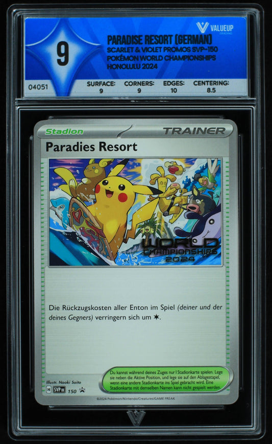 04051 PARADISE RESORT (GERMAN) Grading Card