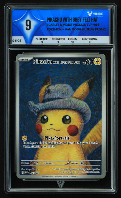 04108 PIKACHU WITH GREY FELT HAT - ValueUp