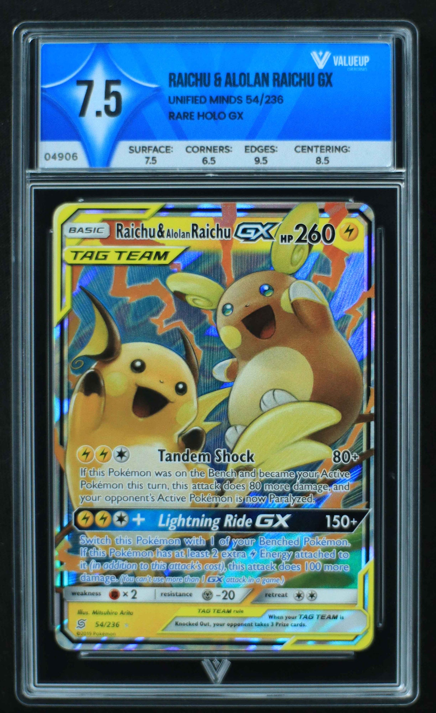 04906 RAICHU & ALOLAN RAICHU GX - ValueUp