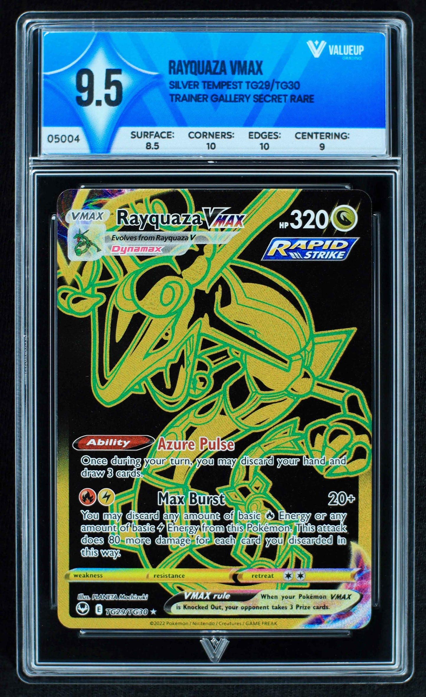 05004 RAYQUAZA VMAX Grading Card