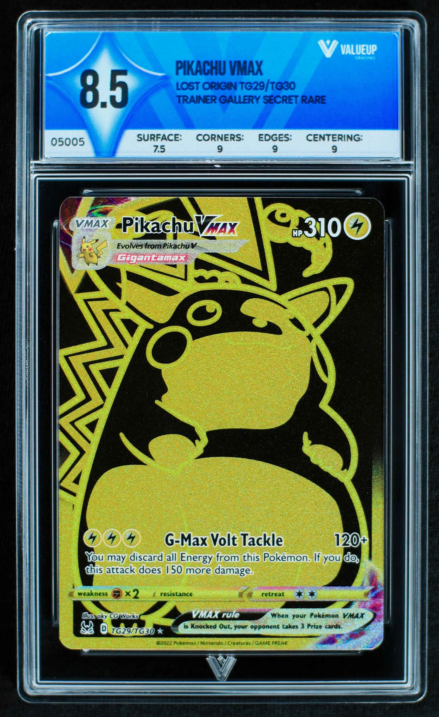 05005 PIKACHU VMAX Grading Card
