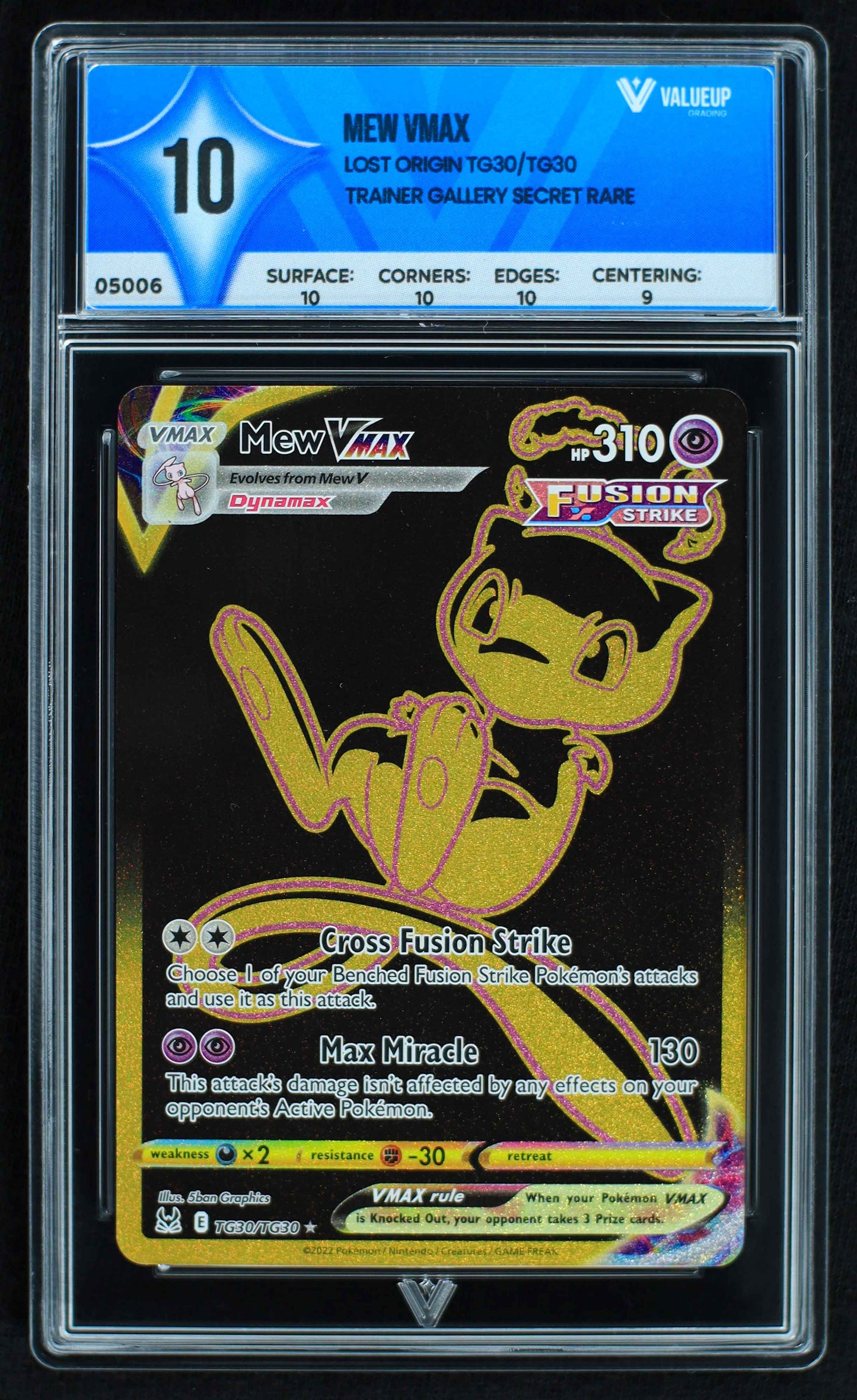 05006 MEW VMAX Grading Card