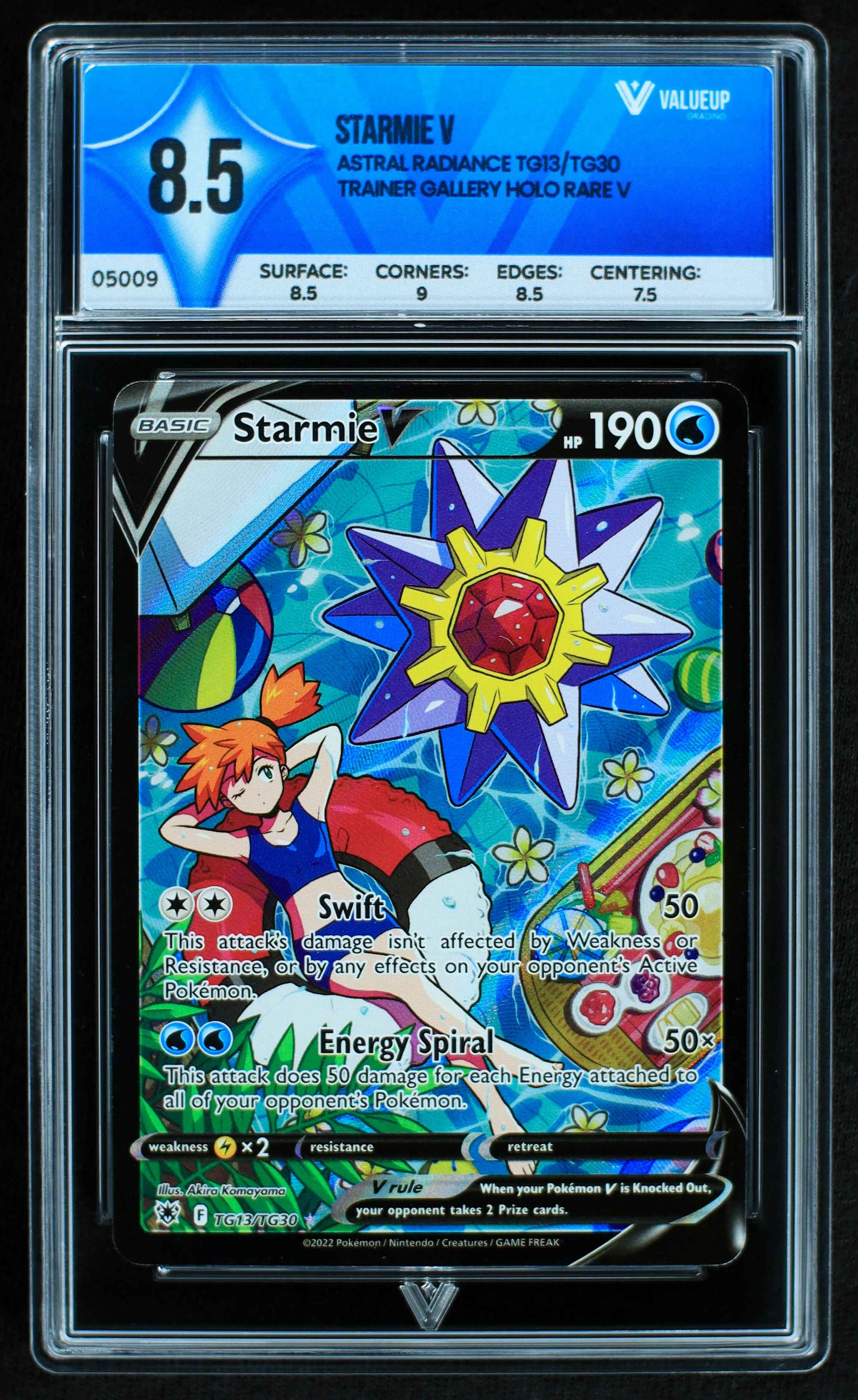 05009 STARMIE V Grading Card