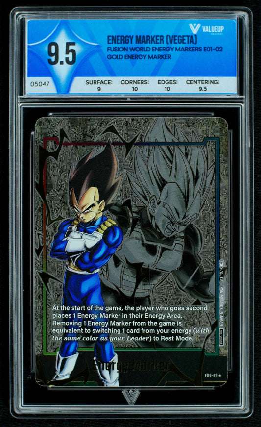 05047 ENERGY MARKER (VEGETA) Grading Card
