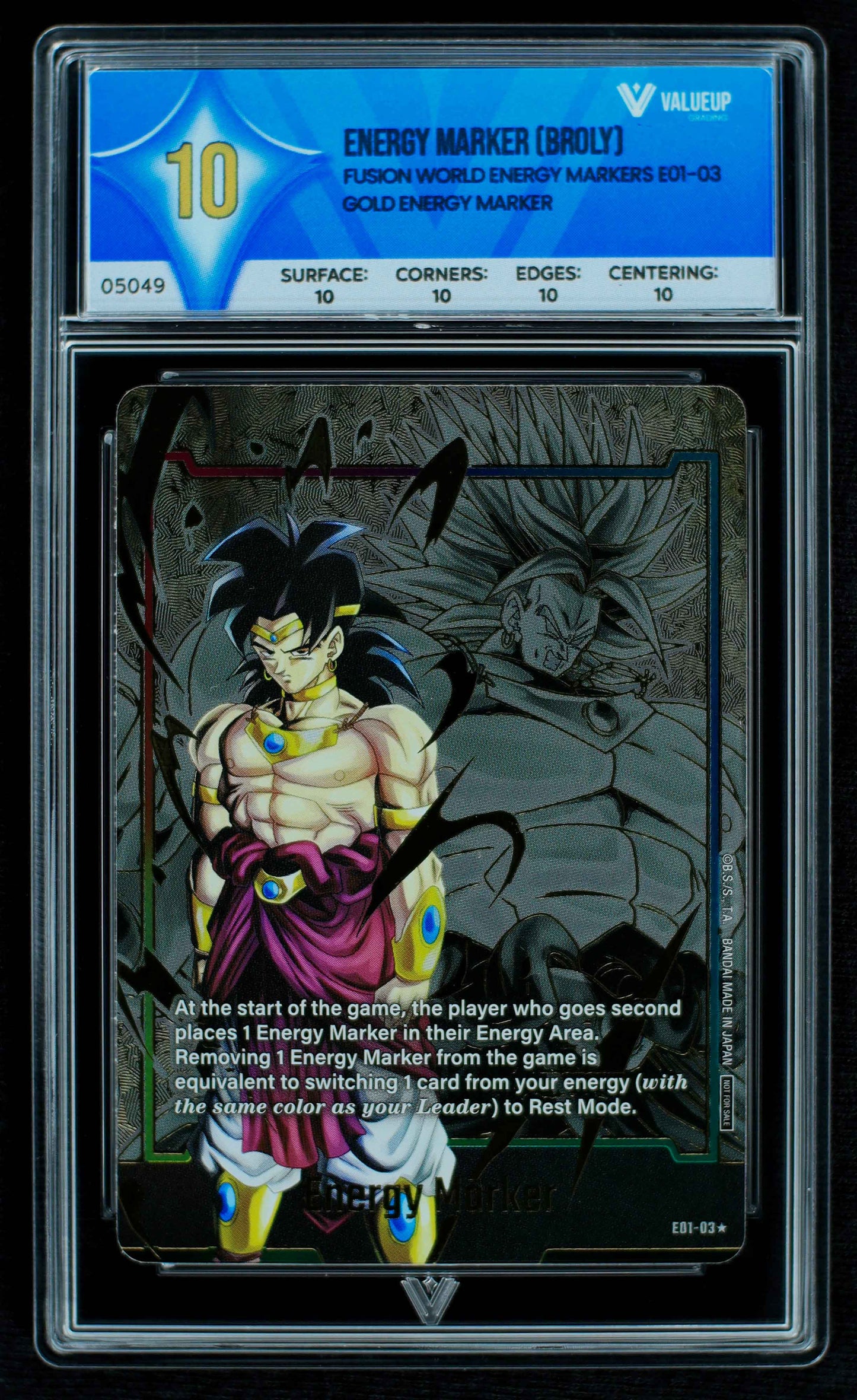 05049 ENERGY MARKER (BROLY) Grading Card