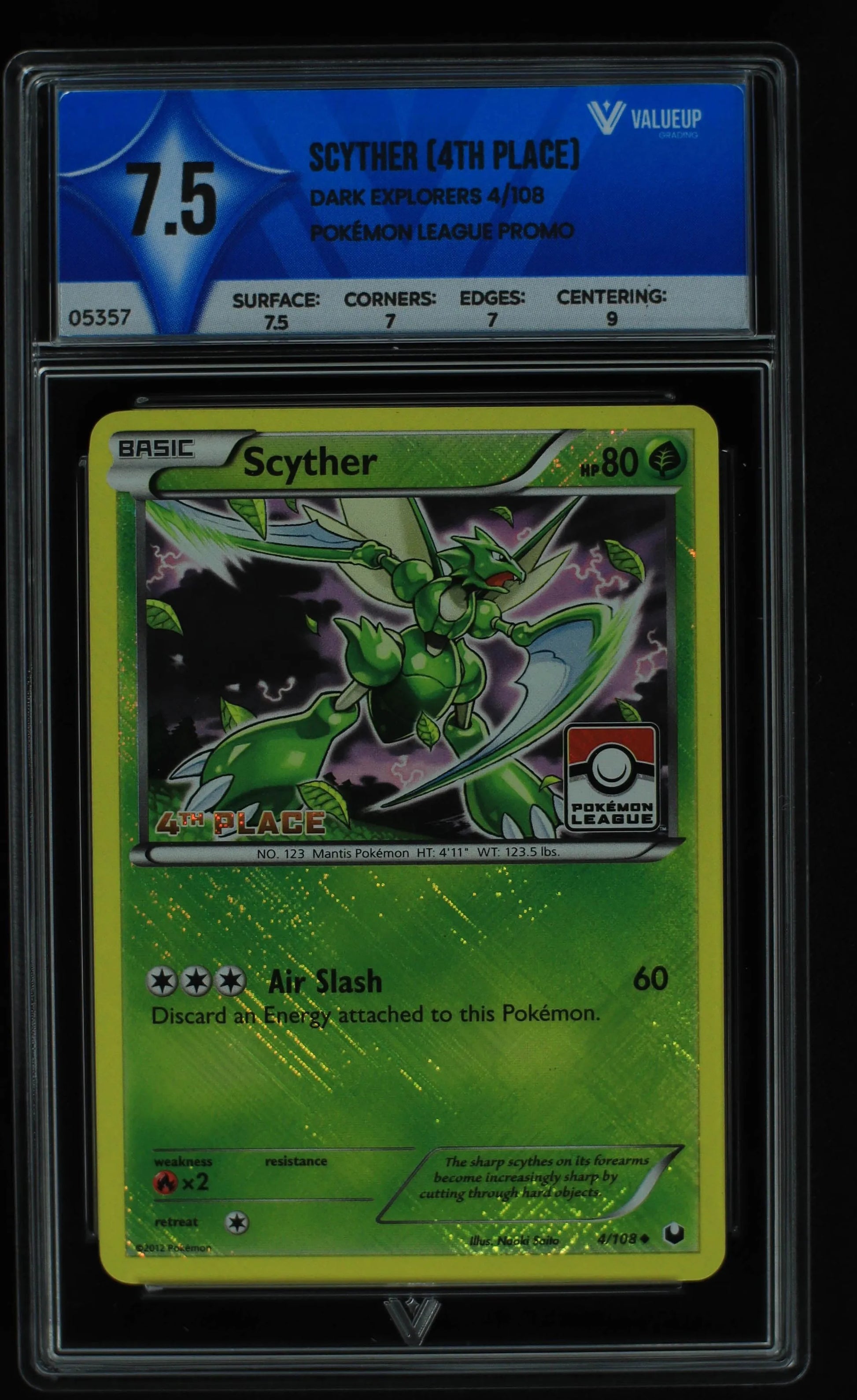 05357 SCYTHER (4TH PLACE) - ValueUp
