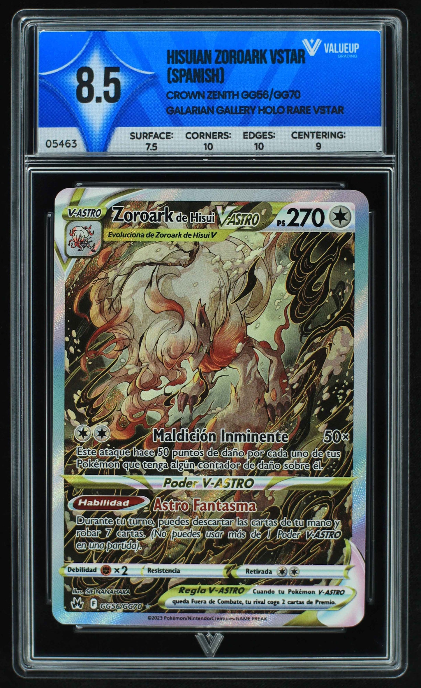 05463 HISUIAN ZOROARK VSTAR (SPANISH) - ValueUp