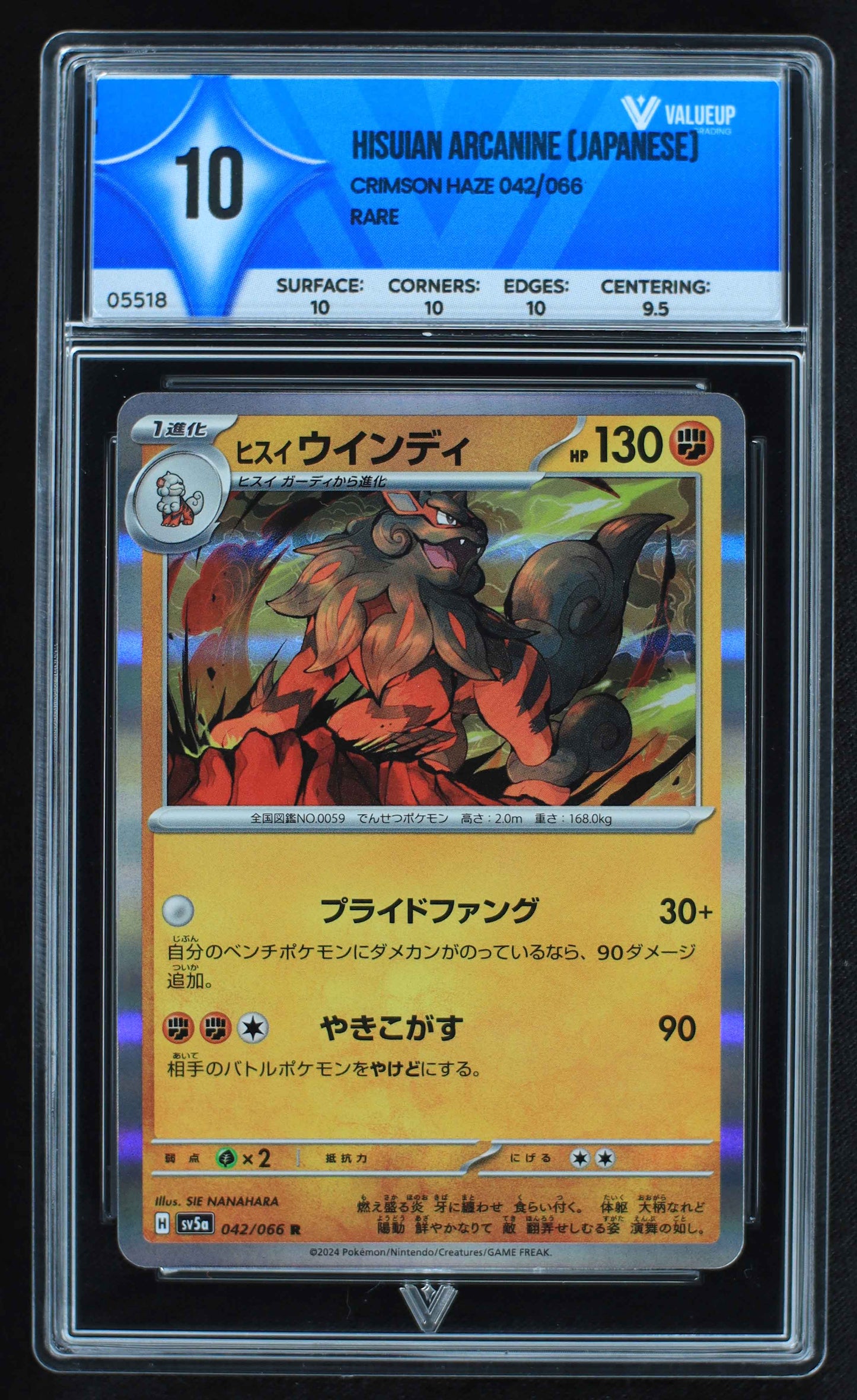 05518 HISUIAN ARCANINE (JAPANESE) - ValueUp