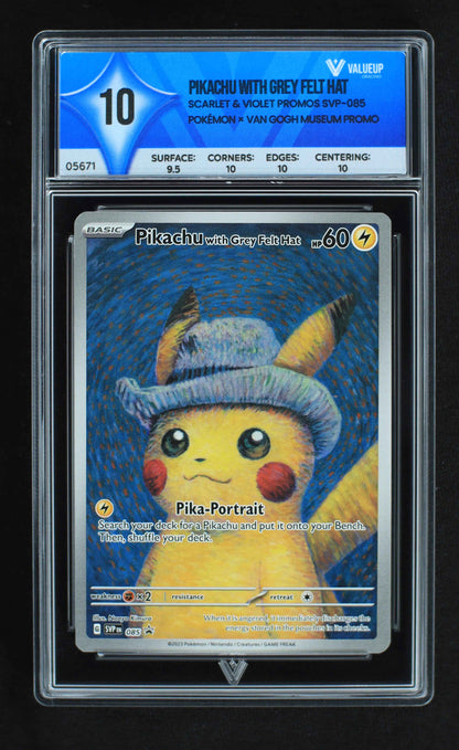 05671 PIKACHU WITH GREY FELT HAT - ValueUp